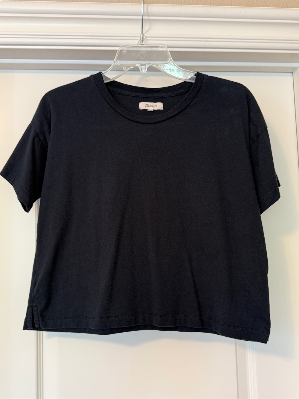 Madewell Black Crop Tee